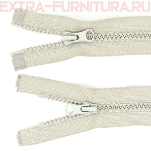 Молния Трактор Т5 2 замка 80см, цв.310 серый светлый, LOGO