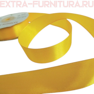 Лента атласная 24 мм цв 019 оранжевый рул. 27,42м