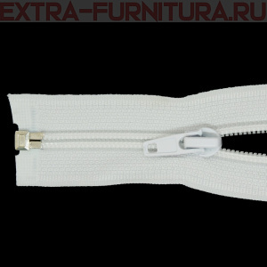 Молния Спираль разъемная дл. 90см, Т5, цв. белый MaxZipper