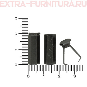 Наконечник для шнура 5,5мм, металл, арт.TBY OR 0305-5374, цв.черный никель, уп.100шт