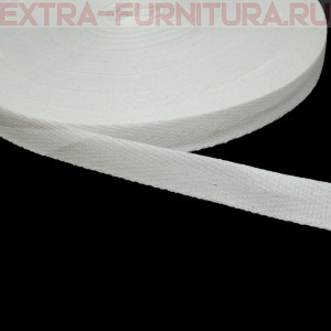 Лента киперная х/б 13 мм, отбеленная, уп.50м (пл.2,8 г/м)
