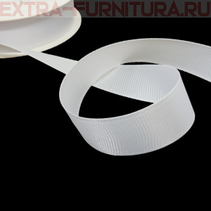 Лента репсовая IDEAL шир. 20мм цв. 029 белый, уп.27,42м