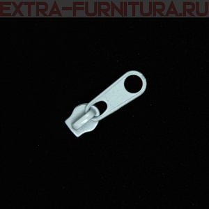 Бегунок к рулонной молнии тип 3, цв. белый