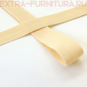 Резинка окантовочная 15мм цв.S180 бежевый песочный, матовая арт.ROM15180 уп. 50м 