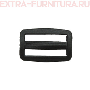 Пряжка  2-х щелевая 20 мм, цв. черный, арт. 8826 (уп. 2000 шт)
