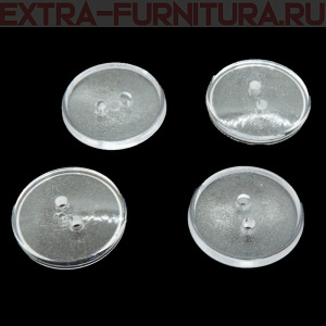 Пуговицы 20/2 прозрачные ПС-3, "Шагрень" упаковка 1000 шт.