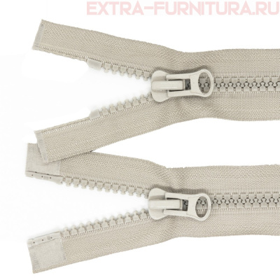 Молния Трактор Т8 2 замка 80см, цв.310 серый светлый, LOGO