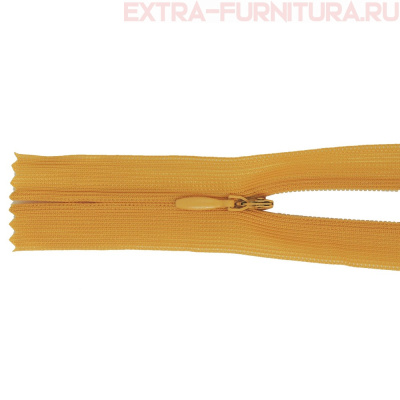 Молния потайная № 3, 50 см, цв. 116 спокойный оранжевый п/э пл.9,3 гр/м