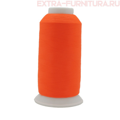 Нить текстурированная MAX 150D/1, 5000 м, цв.579 яр.оранж неон , некрученая