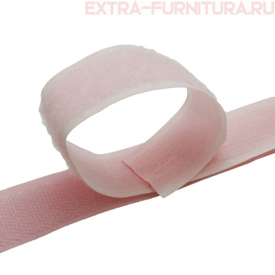 Лента контакт 25мм цв.розовый 096 (25м)