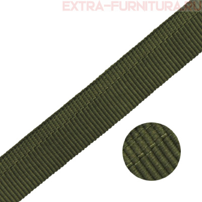 Тесьма брючная арт.1с-79 шир. 15мм, цв.хаки, уп.25м