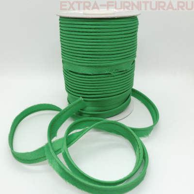 Кант атласный 12 мм, 72 ярда, цв. 062 зеленый ЕВРО