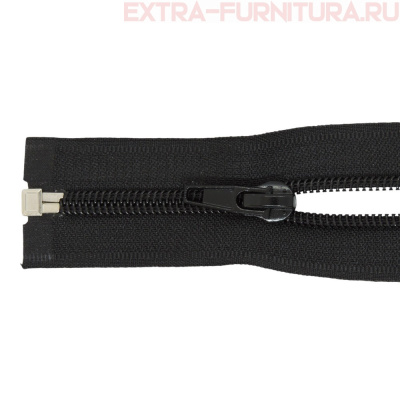 Молния Спираль разъёмная Т5, дл.75см цв. черный, класс А